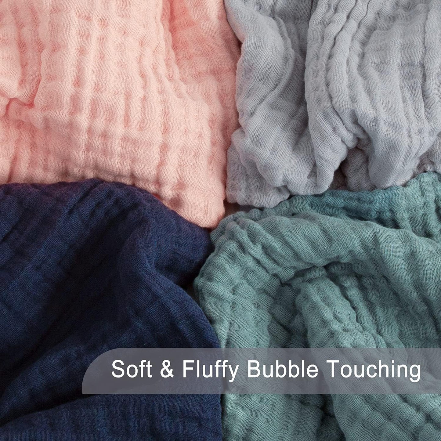 EMME Muslin Blanket 100% Cotton Throw Blankets for Couch Breathable Gauze Blanket All Season Soft
