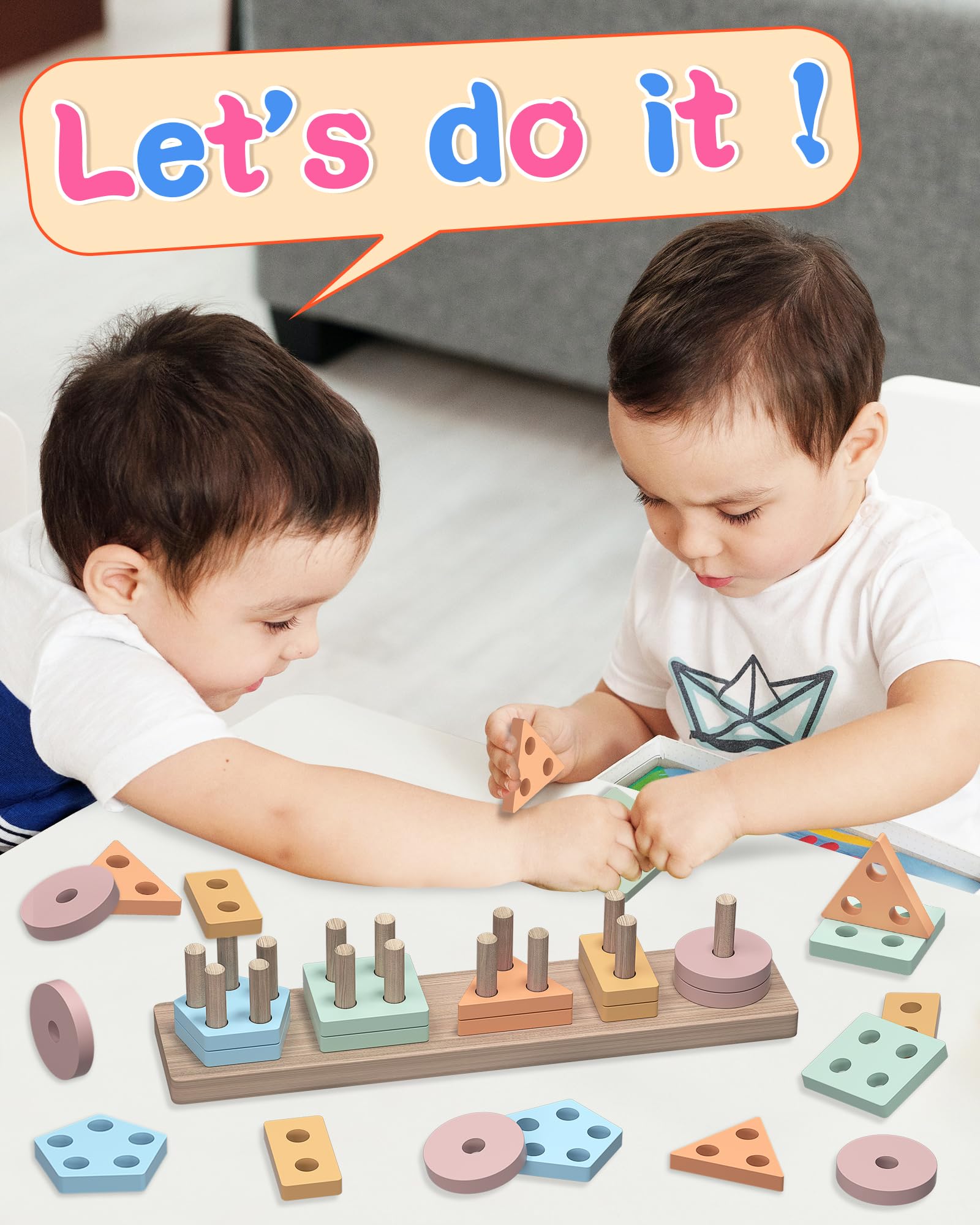 kecristv Montessori Toys for 1 2 Year Old Girl and Boy Birthday Gifts