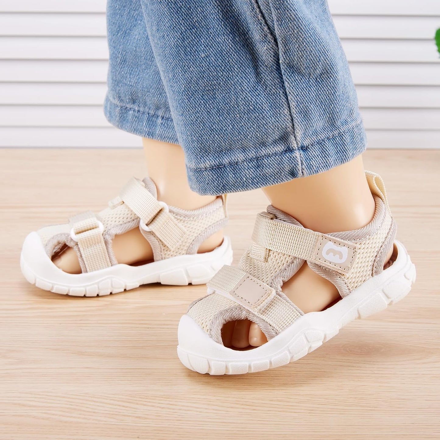 BMCiTYBM Baby Boy Girl Closed Toe Summer Sandals Lightweight Shoes Infant Non-Slip First Walking Sneakers 6 9 12 18 24 Months