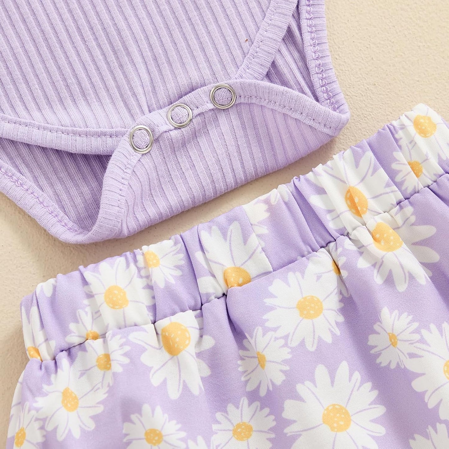 fhutpw Baby Girl Clothes Summer Cute Outfits 3 6 12 18 Months Spaghetti Strap Romper & Floarl Shorts Sets