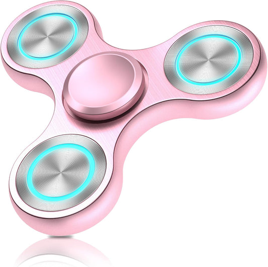 Fidget Spinners Toy, Metal Stainless Steel Bearing High Speed 4-8 Min Spins, EDC ADHD Stress Anxiety Relieves Fidgets Finger Toys, Spinner Toys for Kids and Adults