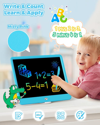 KOKODI LCD Writing Tablet, 16 Inch Colorful Toddler Doodle Board Drawing Tablet, Erasable Reusable Electronic Drawing Pads, Educational and Learning Toy for 3-6 Years Old Boy and Girls