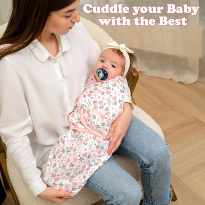 Bublo Baby Organic Swaddles for Newborns – Zipper Swaddles 0-3 Months, 3-Pack – Infant Sleep Sack