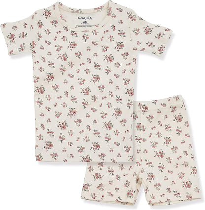 AVAUMA Baby Boys Girls Pajama Set 6M-7T Kids Cute Toddler Snug fit Pattern Design Pjs Cotton Sleepwear
