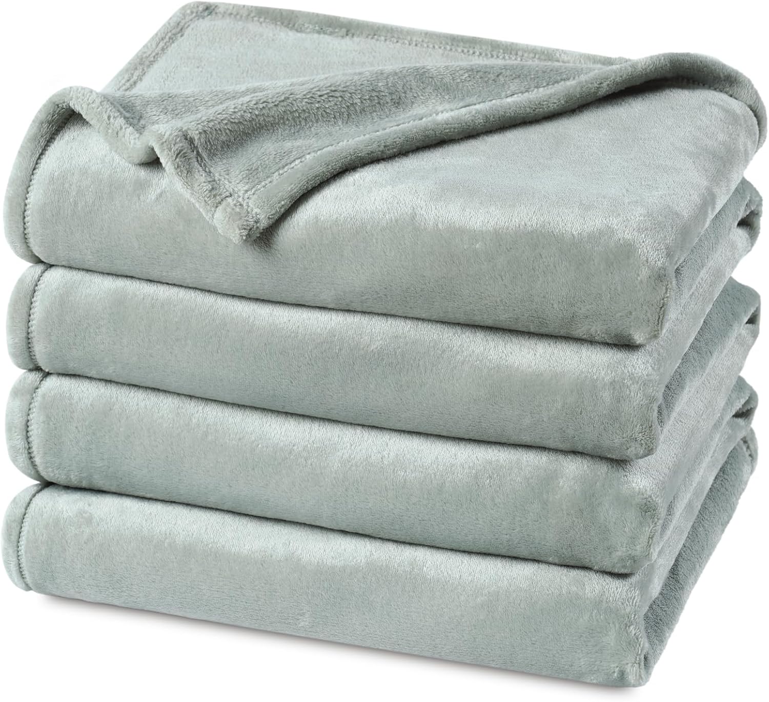 PHF Ultra Soft Fleece Blanket Queen Size, No Shed No Pilling Luxury Plush Cozy 300GSM Lightweight