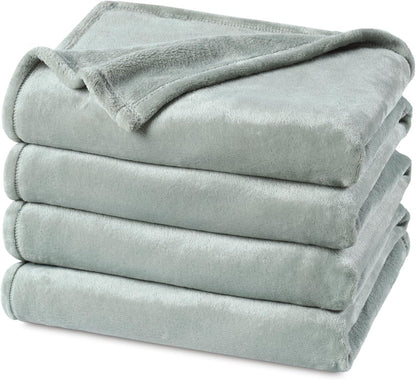 PHF Ultra Soft Fleece Blanket Queen Size, No Shed No Pilling Luxury Plush Cozy 300GSM Lightweight