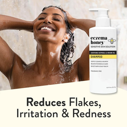 ECZEMA HONEY Nourishing Shampoo - Helps with Psoriasis, Dermatitis, & Flaking - Daily Dandruff