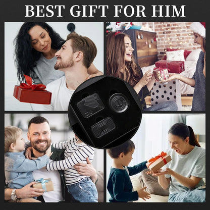 Metal Fidget Toys Gift Pack, Fidget Slider Haptic Coin EDC Fidget Toy for Adults, Home Office Executive Desk Toys Gift for Him, Helps Relieve ADHD/ADD/Autism (Black)