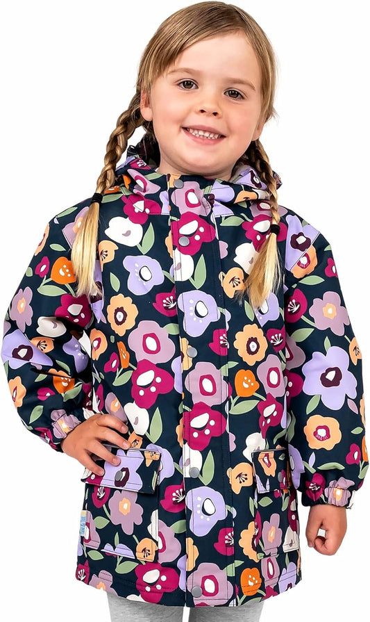 JAN & JUL Waterproof Fleece Lined Rain Jacket, Raincoat for Kids
