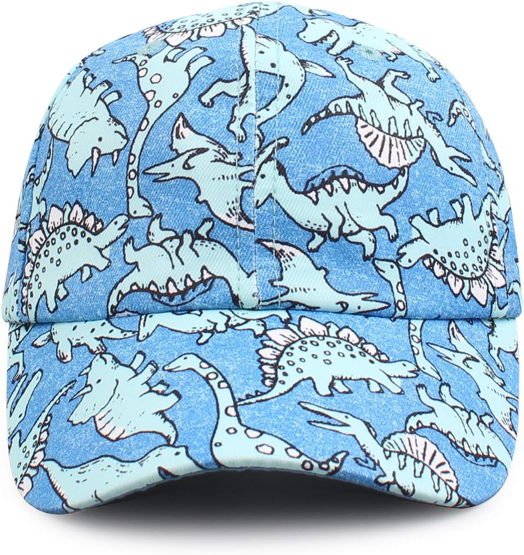 JANGANNSA Dinosaur Boys Girls Caps Embroidery Baby Baseball Caps Cotton Infant Toddler Kids Hat Spring Summer Autumn 2-6Y