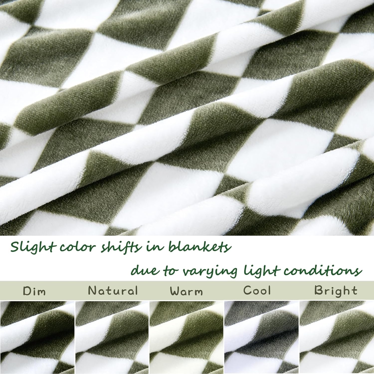 Yurhap Checkered Baby Blanket Fleece Baby Blankets for Boys, Ultra Soft Cozy Fluffy Infant Toddler