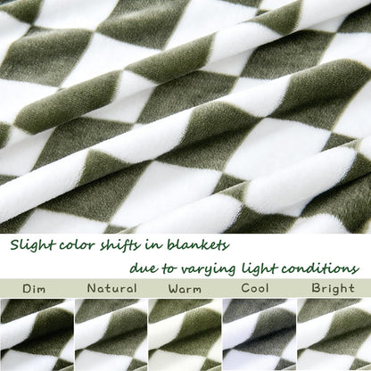 Yurhap Checkered Baby Blanket Fleece Baby Blankets for Boys, Ultra Soft Cozy Fluffy Infant Toddler
