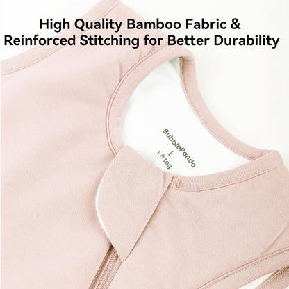 BubblePanda Rayon Made from Bamboo Sleep Sack 18-24 Months 0.5 Tog Soft Lightweight Toddler Sleep Sack 2t for Babies 2-Way Zipper Wearable Blanket Baby 18 Months