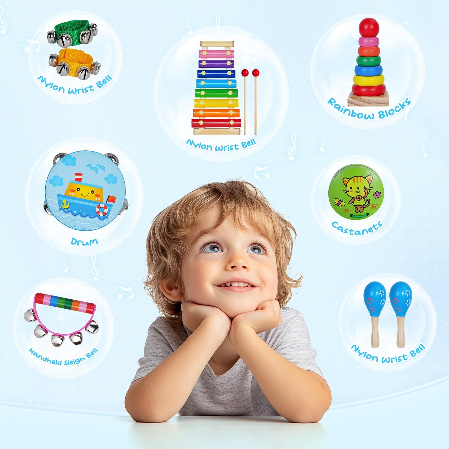 Childom Kids Musical Instruments for Toddlers,Baby Musical Toys for Toddlers,Preschool Educational