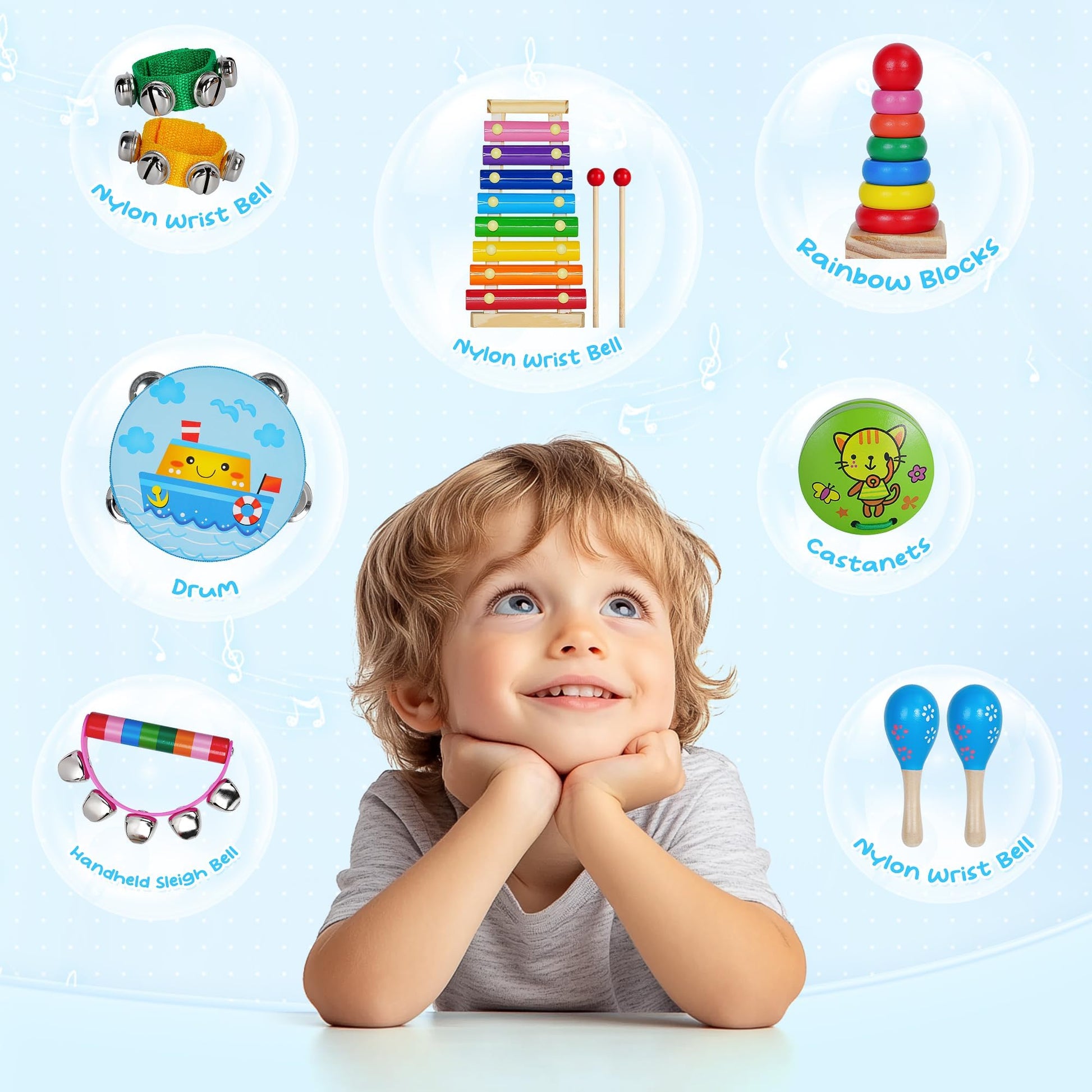 Childom Kids Musical Instruments for Toddlers,Baby Musical Toys for Toddlers,Preschool Educational