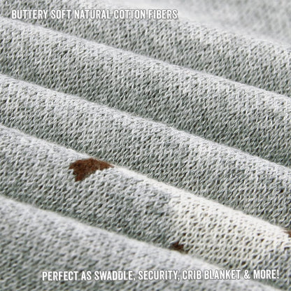 Knit Baby Swaddle Blanket - 100% Cotton Soft Cozy Lightweight Unisex Receiving Swaddling Crib