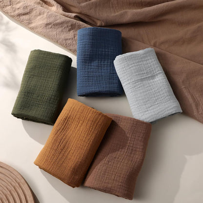 Muslin Receiving Blankets, Neutral Blanket Swaddling for Newborn Boys and Girls, 5 Pack Breathable