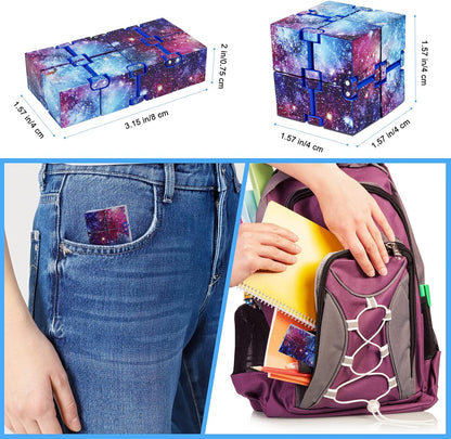 Infinitycube Fidget Toy Stress Relieving Fidgeting Game for Kids and Adults,Cute Pocket-sized