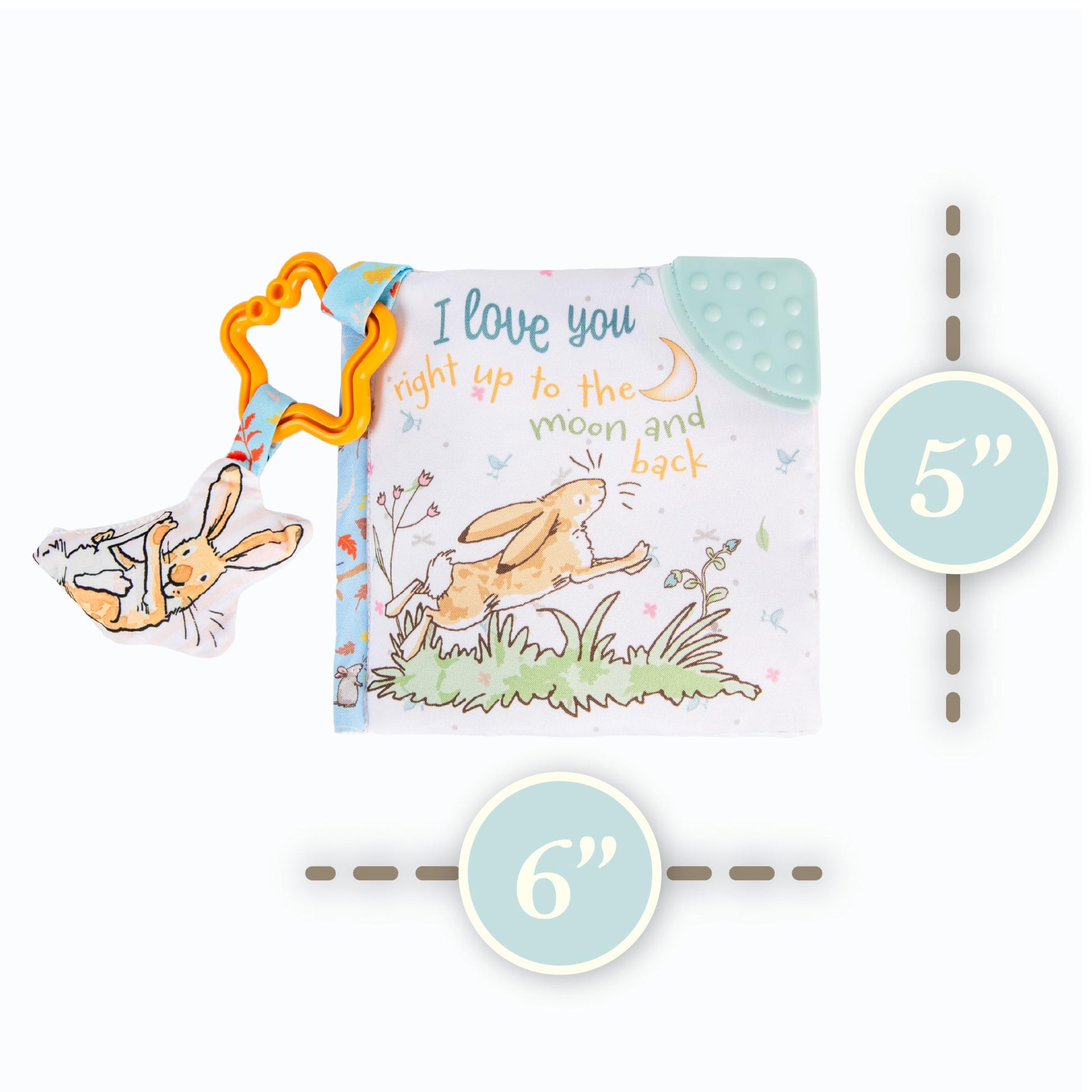 Kids Preferred Guess How Much I Love You… 5 Inch Soft Book Interactive Baby Teether Toy with