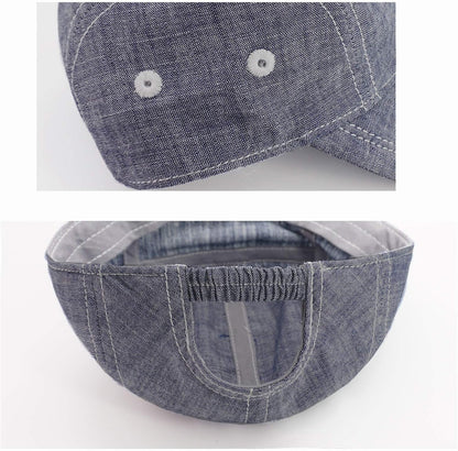 Keepersheep Baby Baseball Cap Infant Sun Hat, Cotton Knit with Soft Brim, Adjustable Soft Newborn Toddler Cap