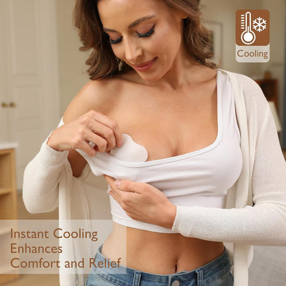 Hydrogel Soothing Gel Pads for Breastfeeding: Breast Pads Reusable for Instant Pain Relief |