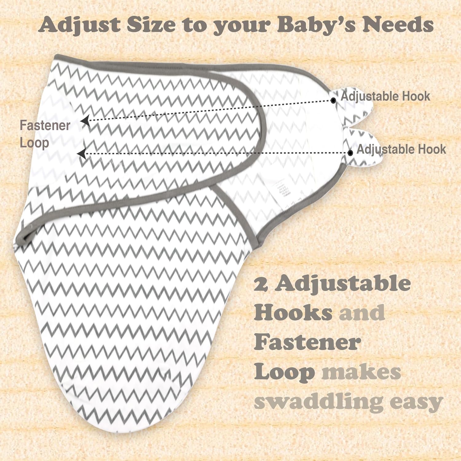 Bublo Baby Preemie Swaddles 4-7 lbs - 3-Pack Premature Babies Swaddle Sleep Sack - Premature Infant