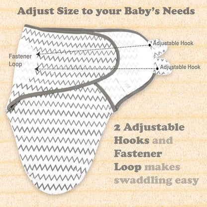 Bublo Baby Preemie Swaddles 4-7 lbs - 3-Pack Premature Babies Swaddle Sleep Sack - Premature Infant