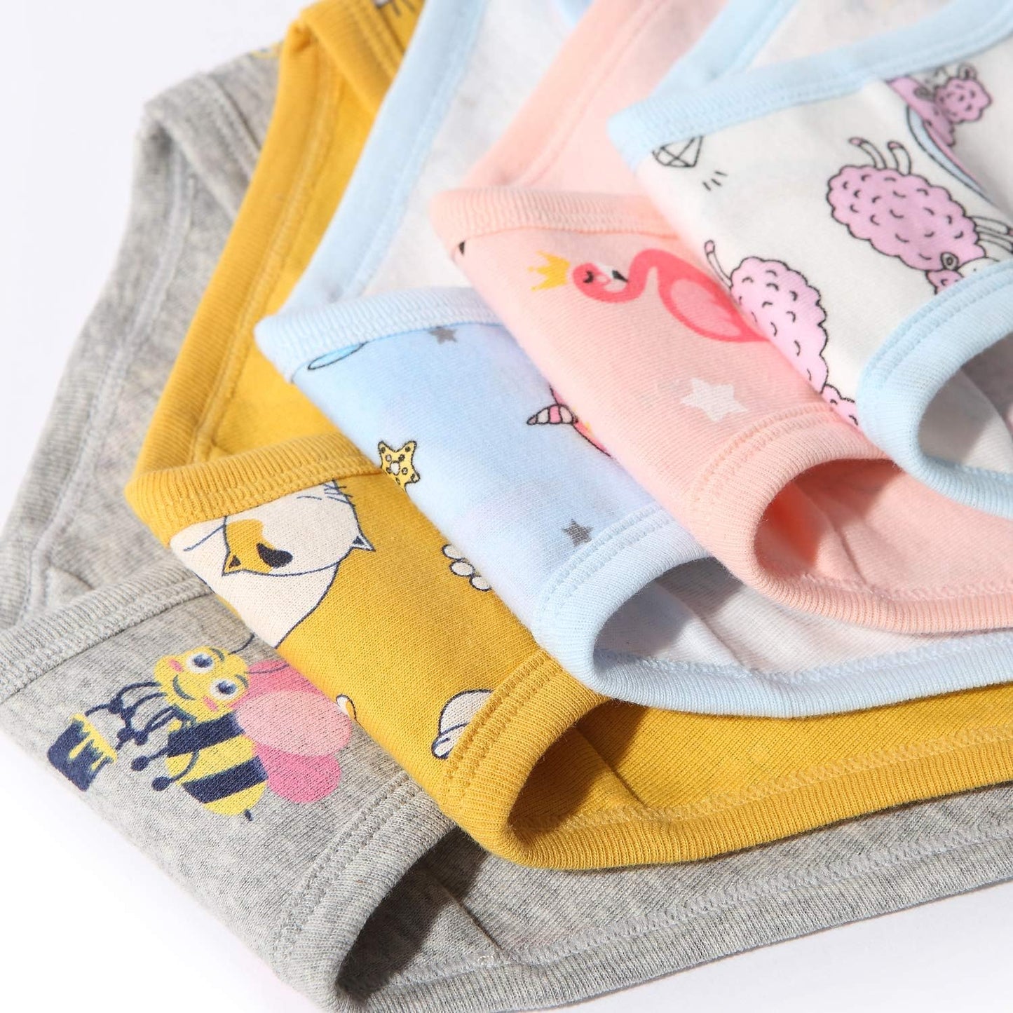 Girls' Cotton Brief Breathable Toddler Panties Kids Assorted Underwears 6-8 pieces