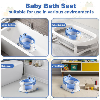 Baby Bath Seat for Babies 6 Months & up Non-Slip Toddler Bath Seats for Sitting Up Infant Bathtub