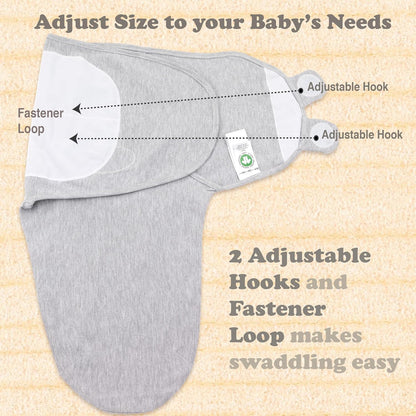 Bublo Baby Swaddles for Newborns – 3-Pack Infant Swaddles 0-3 Months – Adjustable Swaddle Sleep