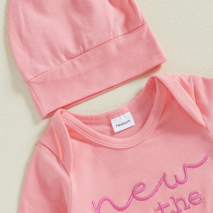 Newborn Boy Girl Coming Home Outfit Baby Infant Sleeper Gown Nightgown Outfits Cute Fall Winter Pajamas and Hat