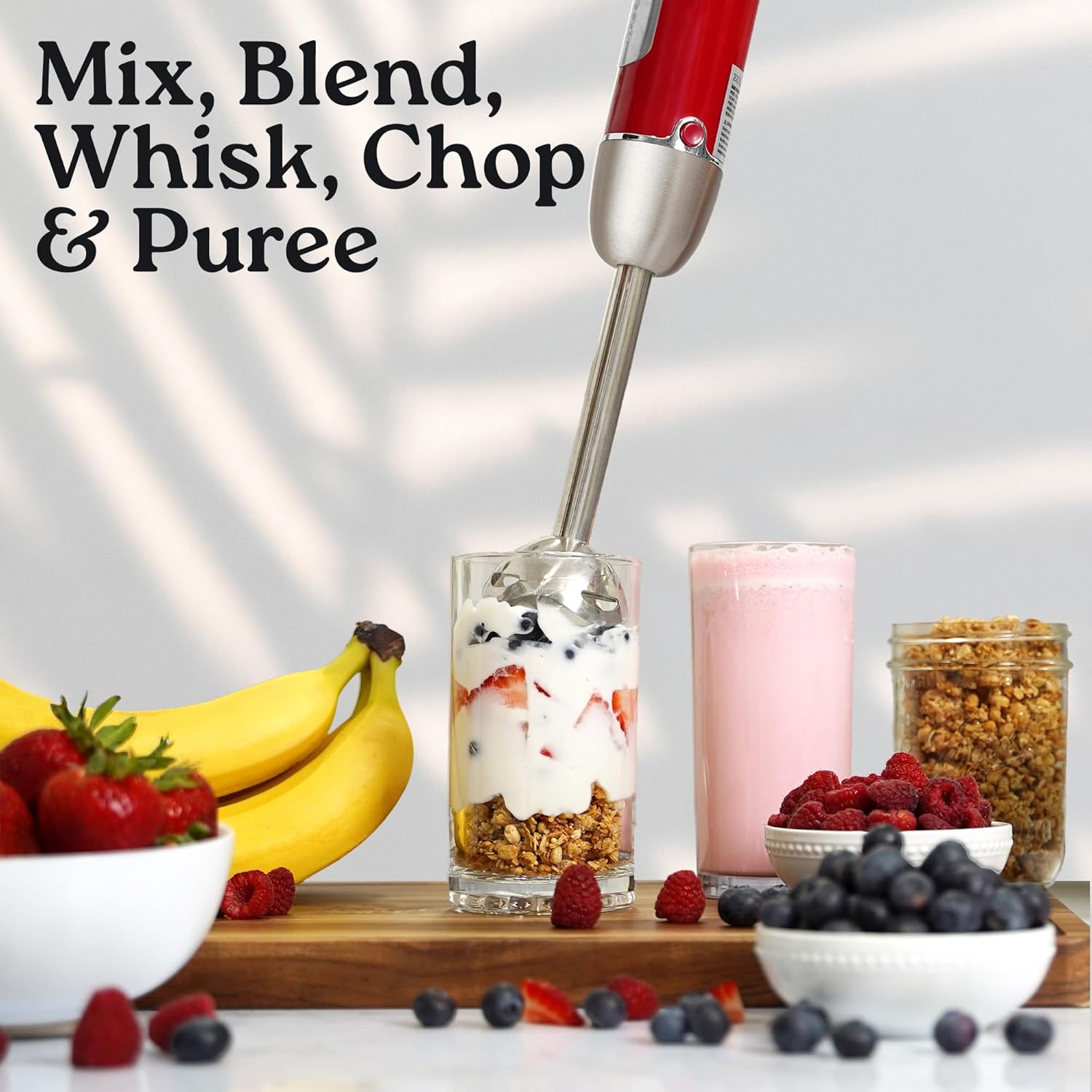 Zulay Immersion Stick Mixer Hand Blender - 800 Watts, Turbo Mode, 5-ft Power Electric Cord