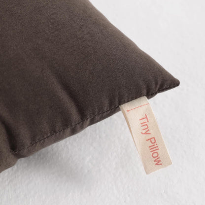 NTBAY Tiny Pillows, Down Alternative 7"x11" Microfiber Mini Pillows for Travel, Pets, Soft Machine Washable Small Pillow for Neck, Wrist, Lumbar and Knee, Dark Brown