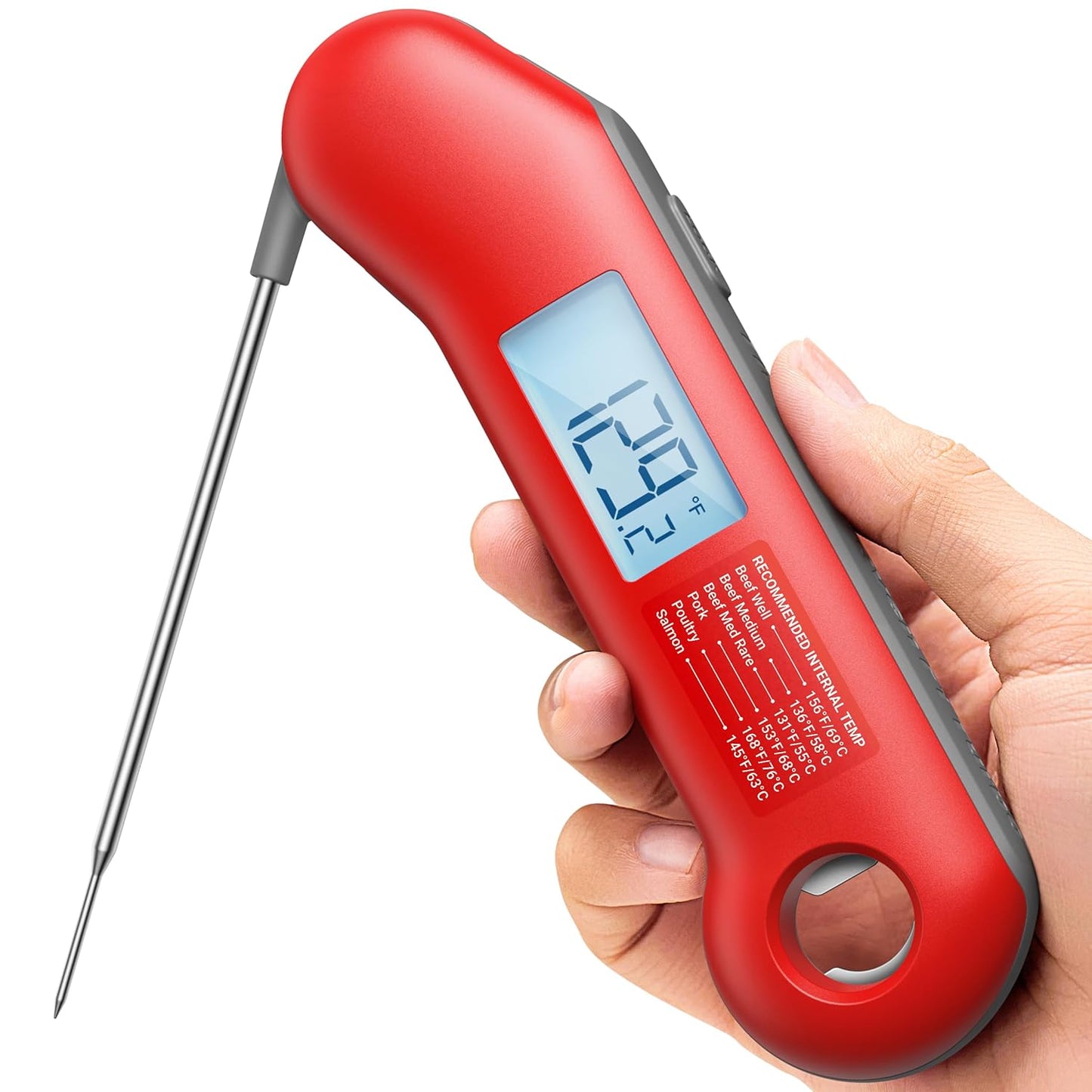 Professional Meat Thermometer Digital, Ultra-Fast 0.5 Sec Instant Read, NIST Certified ±0.5°F