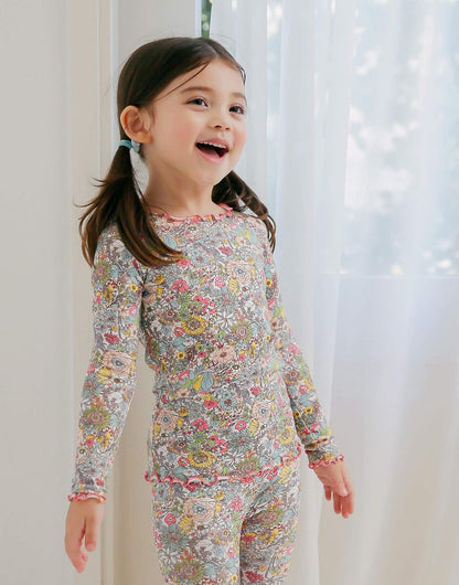 VAENAIT 6M-12Y Toddler Kids Girls Boys Soft Comfy Modal Tencel Solid Raglan Sleepwear Pajamas Pjs 2pcs/4pcs Set