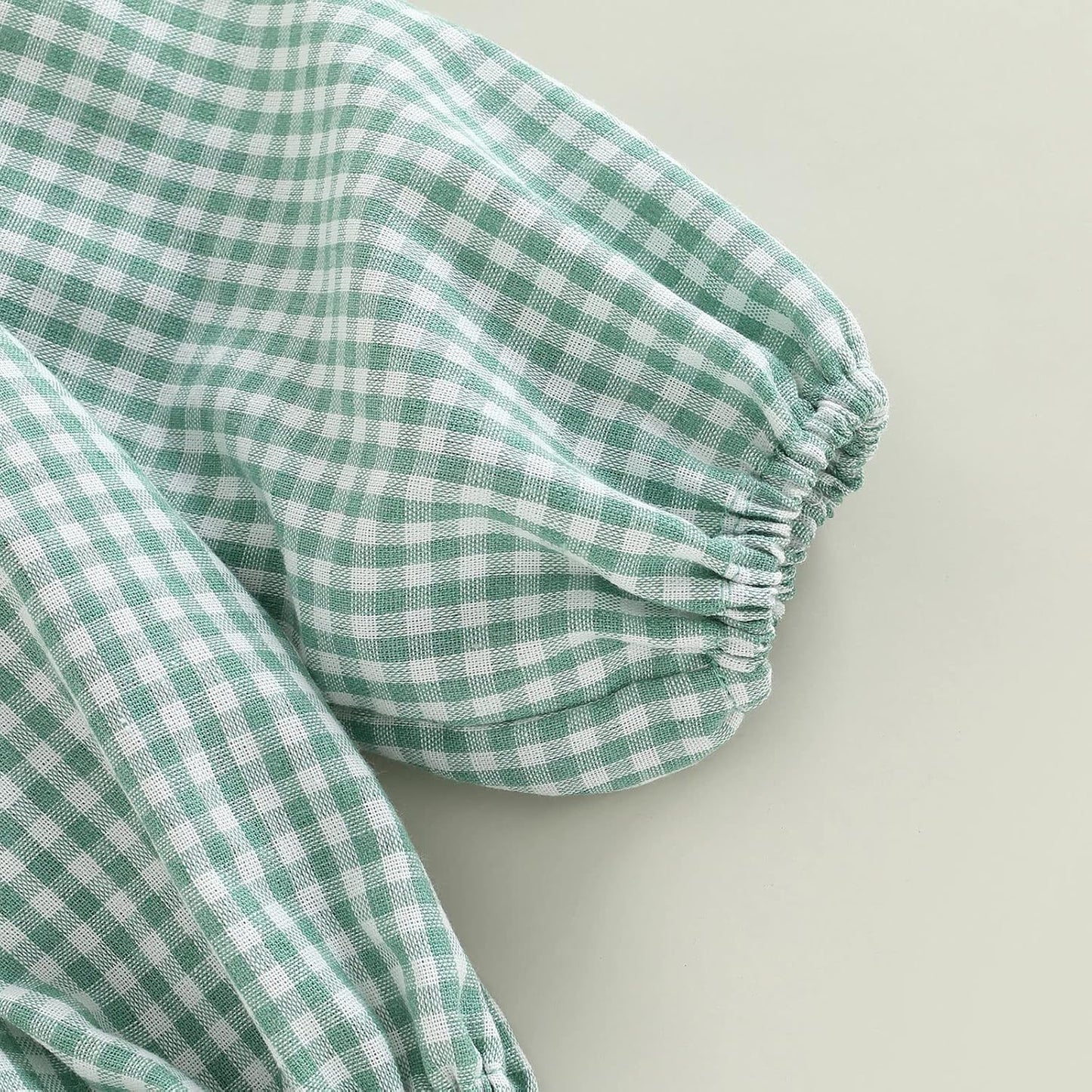 Douhoow Infant Baby Girl Plaid Romper Baby Sweatshirt Romper Ruffle Festival Clothes Fall Winter Outfits with Headband