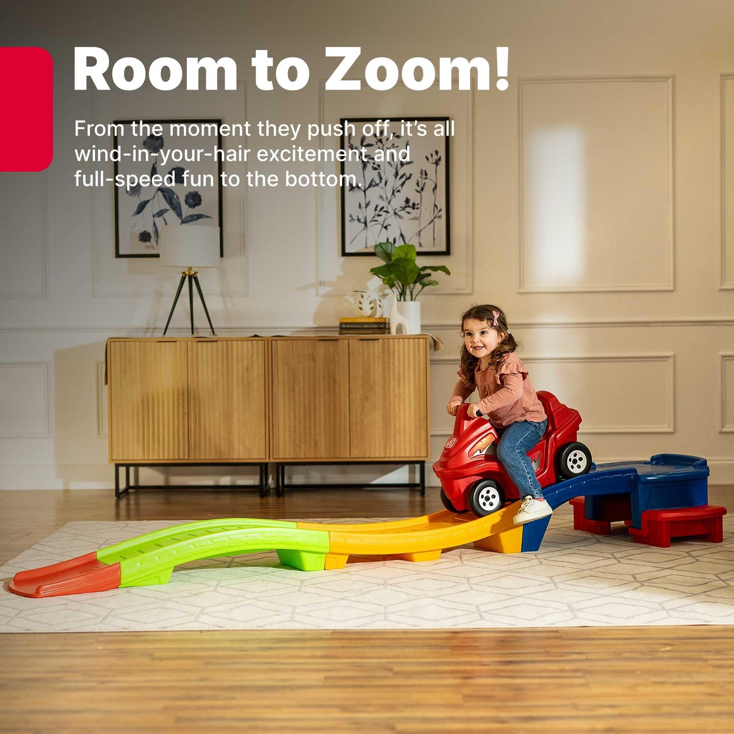 Step2 Up and Down Roller Coaster Toy for Kids, Ride On Push Car, Indoor, Outdoor Playset, Toddlers