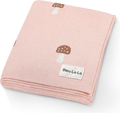 Swaddle Blanket for Girls 100% Cotton Buttery Soft Cozy Receiving Swaddle Crib Stroller Blanket for