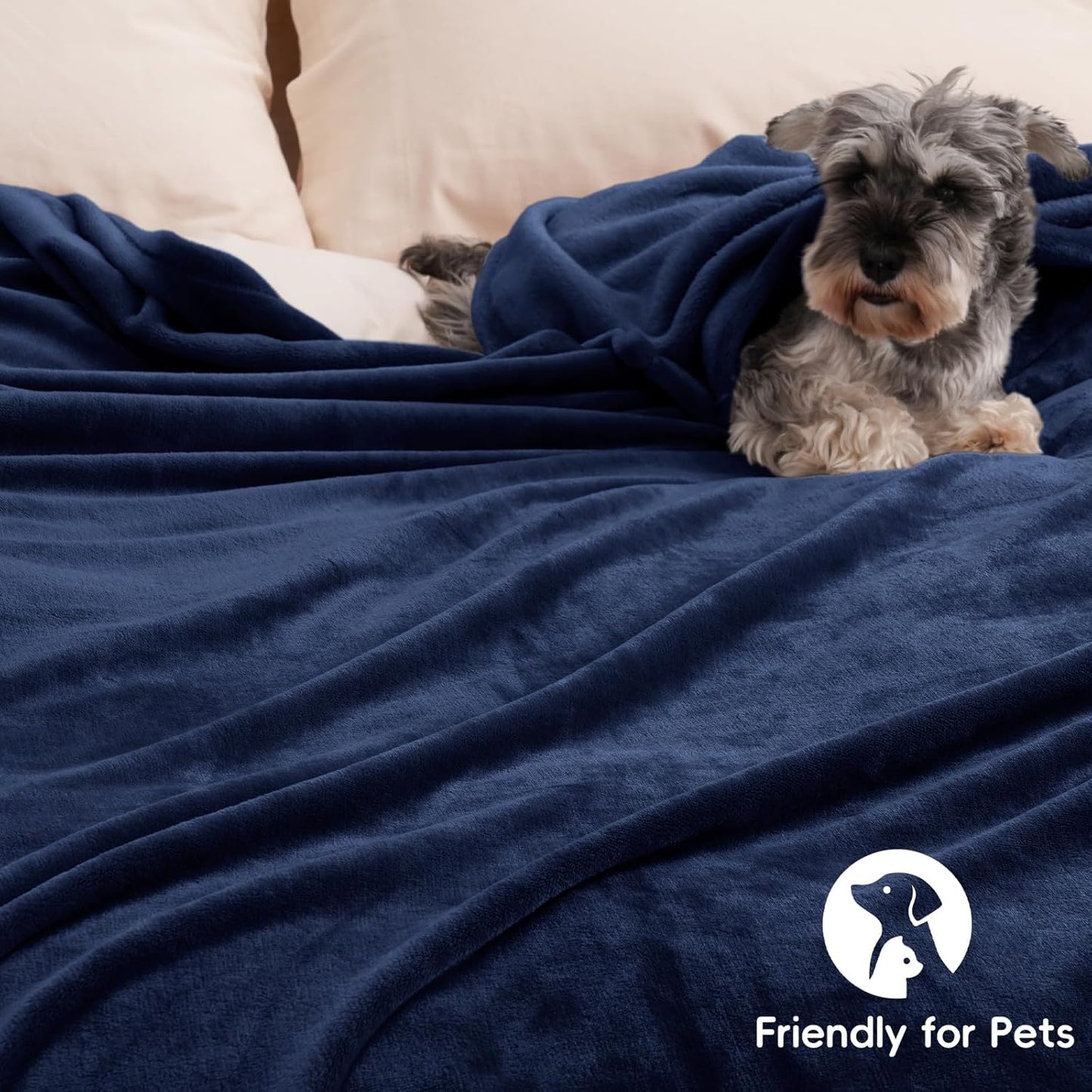 PHF Ultra Soft Fleece Blanket Twin Size, No Shed No Pilling Luxury Plush Cozy 300GSM Lightweight
