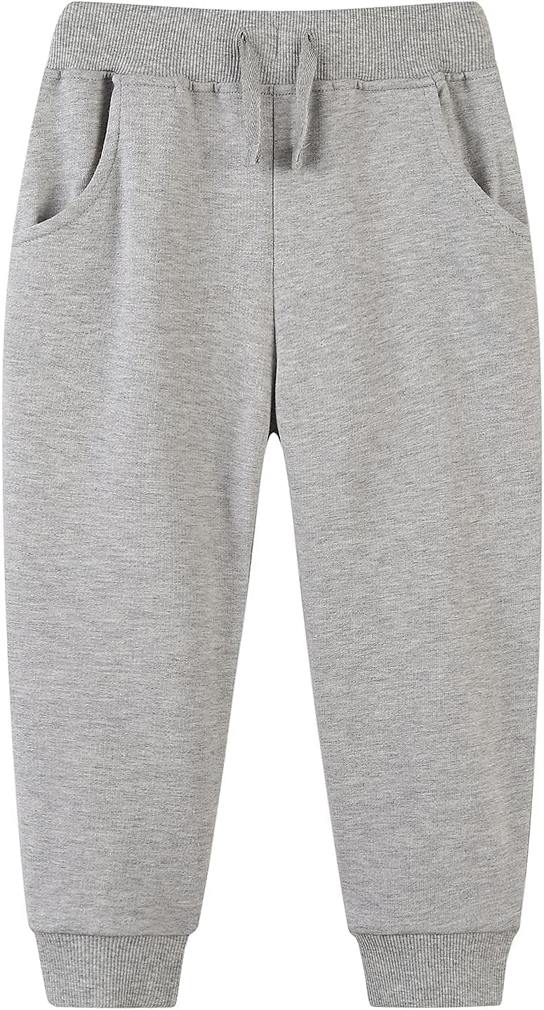 Bumeex Baby and Toddler Boys' 2-Pack Pull on French Terry Pants 1-7Y