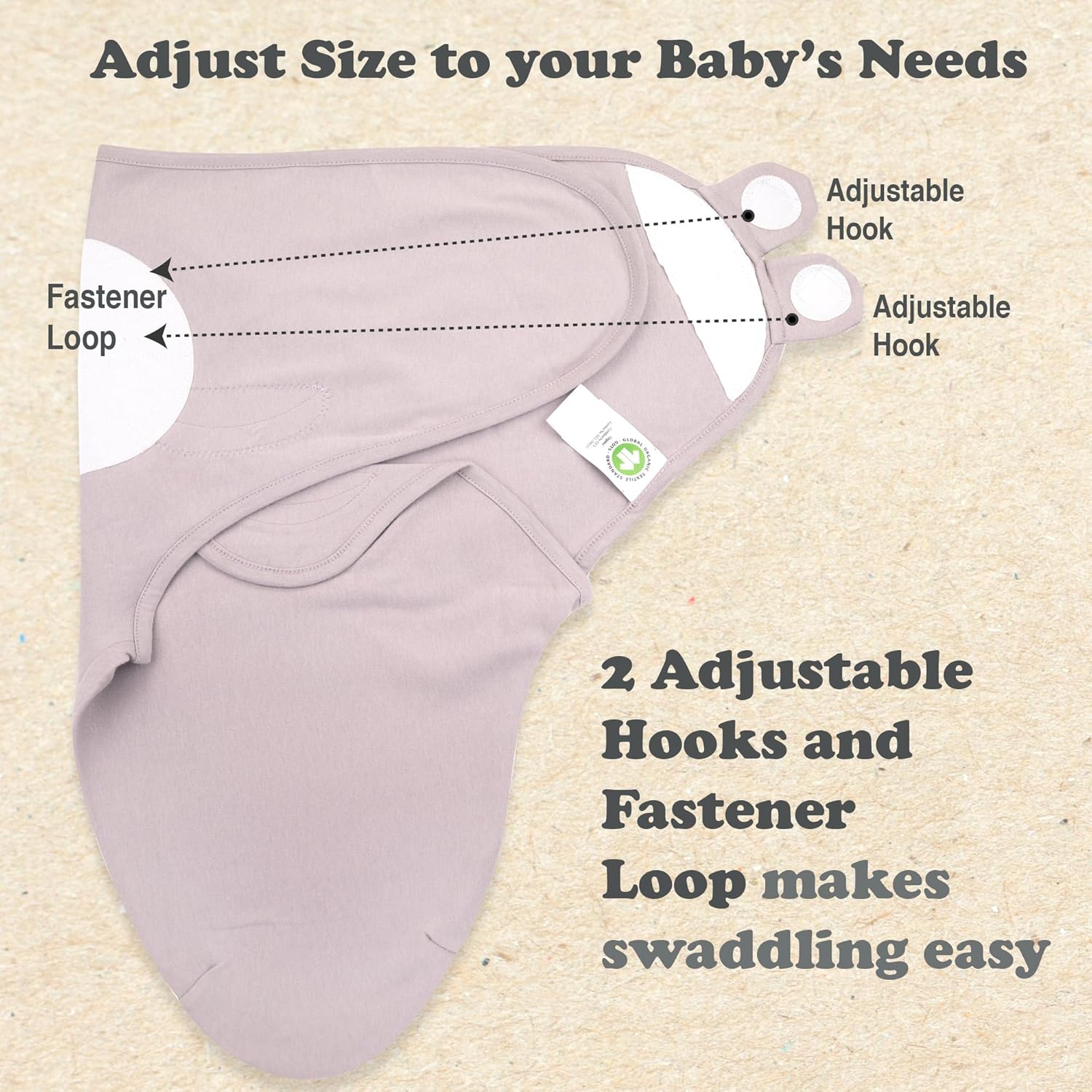 Bublo Baby Swaddles for Newborns – 3-Pack Infant Swaddles 0-3 Months – Adjustable Swaddle Sleep