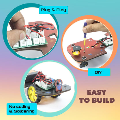 Butterfly EduFields 5in1 STEM Robotics kit | Robot Toys for Kids Ages 8 9 10 11 12 Years Old Boys Girls | Electronics Sensor Modules | No Coding Required | Birthday Gift for Kids Ages 8+