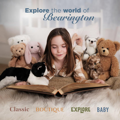 Bearington Collection Baby Lil' Patches, 5.5 in Giraffe Plush Stuffed Animal Baby Rattle, Newborn Toys Gift - Giraffe Stuffed Animal