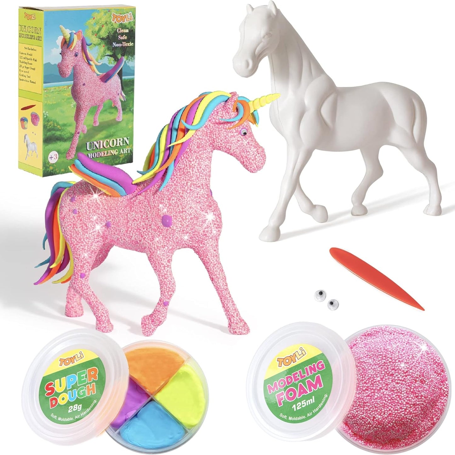 TOYLI Unicorn Modeling Art Kit - Unicorn Crafts for Kids 4-6