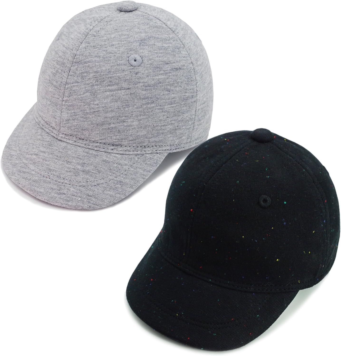 Keepersheep Baby Baseball Cap Infant Sun Hat, Cotton Knit with Soft Brim, Adjustable Soft Newborn Toddler Cap