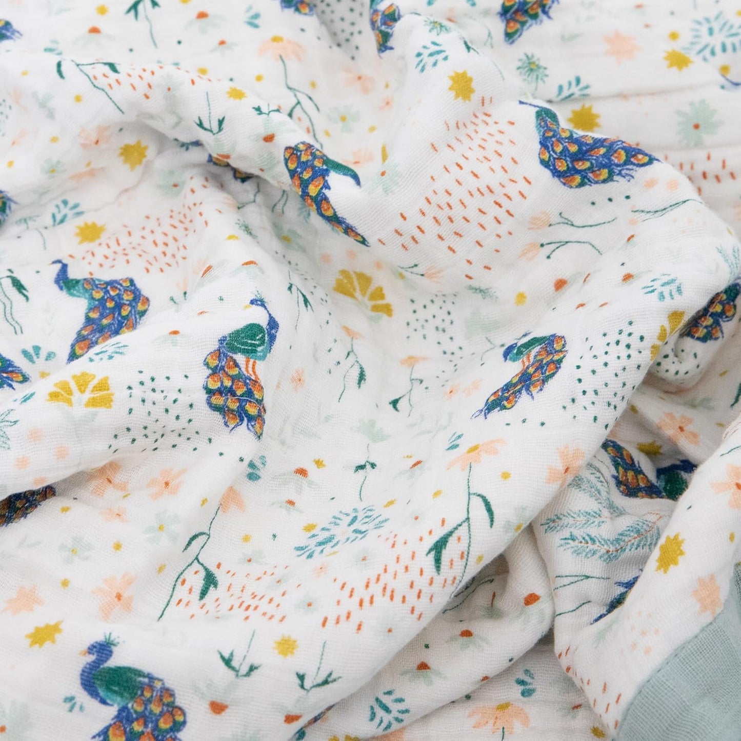 Little Unicorn Newborn Receiving Quilt | Ultra- Soft, Multi-Layered Muslin Fabric | Gift for