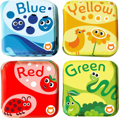 BabyBibi Floating Baby Bath Books for Baby. Kids Learning Bath Toys. Waterproof Bathtime Toys for
