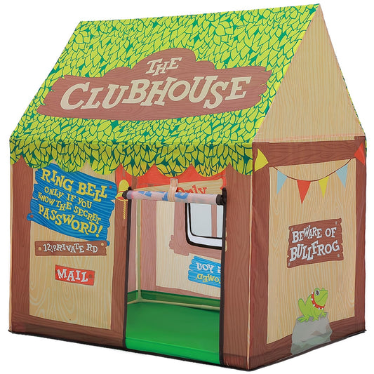 SweHouse Kids Play Tent Indoor: Clubhouse Tent for Toddler with Roll-up Door & Windows Playhouse