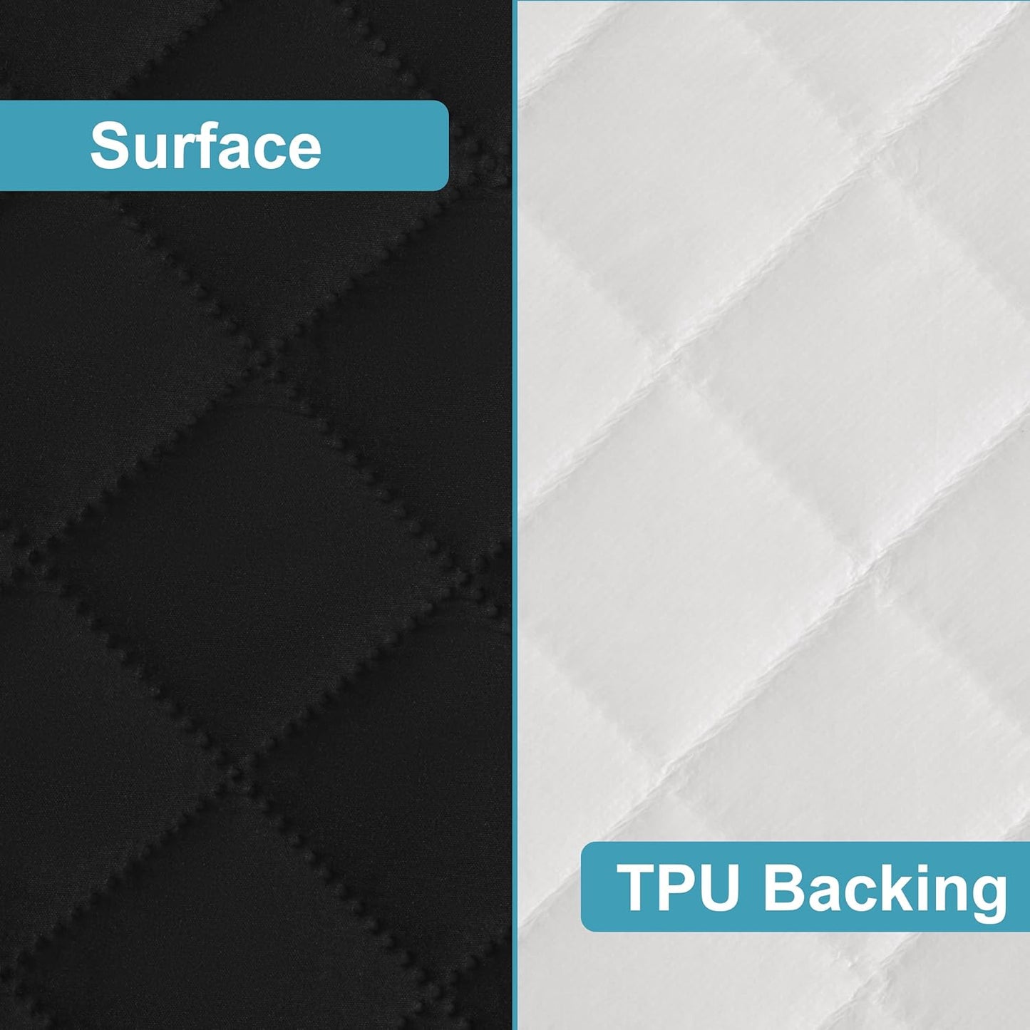 NTBAY 2 Pack Waterproof Crib Mattress Protector, Quilted 28"x52" Toddler Fitted Sheet - Machine