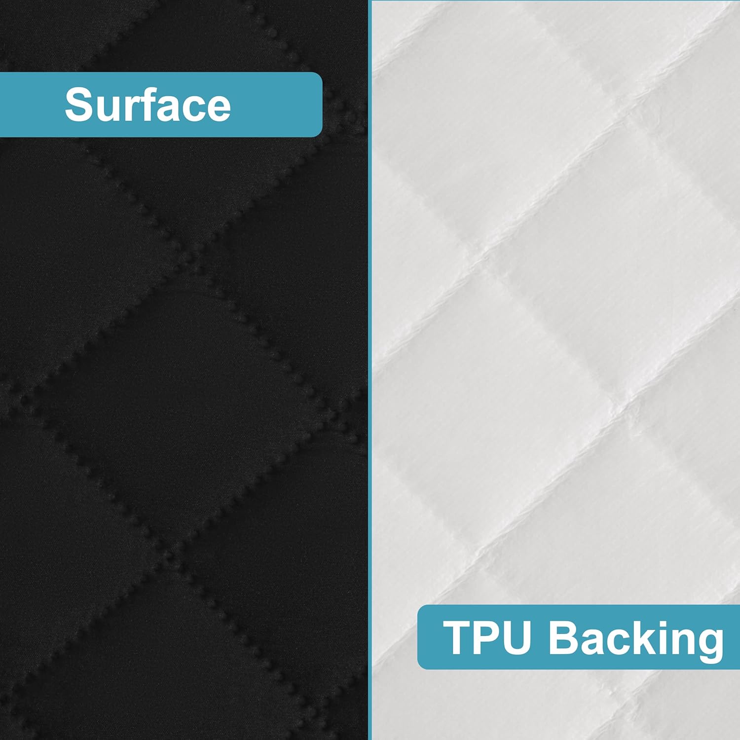 NTBAY 2 Pack Waterproof Crib Mattress Protector, Quilted 28"x52" Toddler Fitted Sheet - Machine